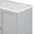 Contemporary Sideboard with Spacious Storage, Metal Handles