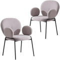Soft-Cushioned Wrought Iron Dining Chair