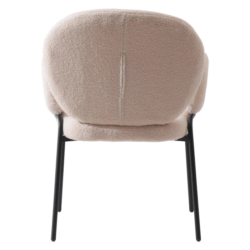 Soft-Cushioned Wrought Iron Dining Chair