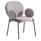 Soft-Cushioned Wrought Iron Dining Chair