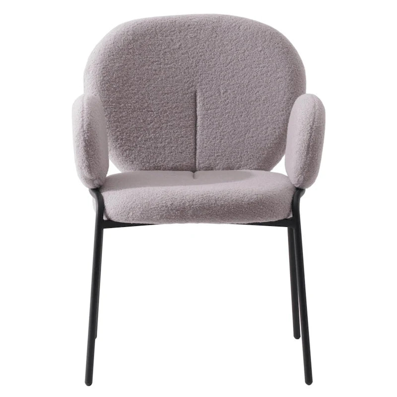Soft-Cushioned Wrought Iron Dining Chair