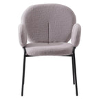 Soft-Cushioned Wrought Iron Dining Chair