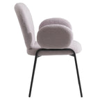 Soft-Cushioned Wrought Iron Dining Chair