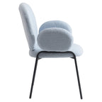 Soft-Cushioned Wrought Iron Dining Chair