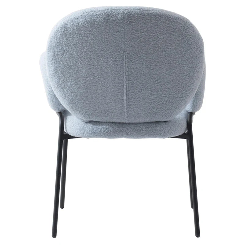 Soft-Cushioned Wrought Iron Dining Chair