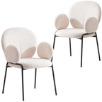 Soft-Cushioned Wrought Iron Dining Chair