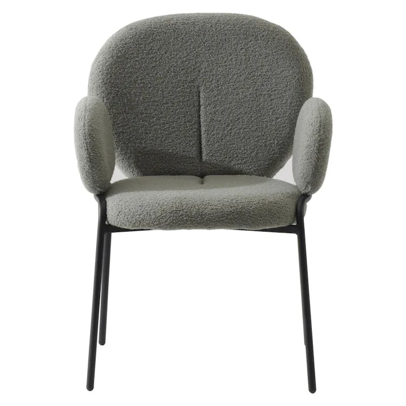 Soft-Cushioned Wrought Iron Dining Chair