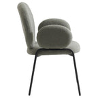 Soft-Cushioned Wrought Iron Dining Chair