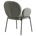 Soft-Cushioned Wrought Iron Dining Chair