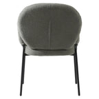 Soft-Cushioned Wrought Iron Dining Chair