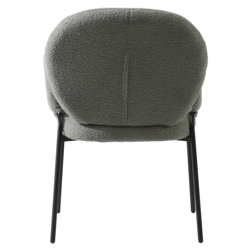 Soft-Cushioned Wrought Iron Dining Chair