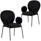 Soft-Cushioned Wrought Iron Dining Chair