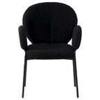 Soft-Cushioned Wrought Iron Dining Chair
