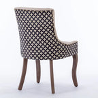 Set of 2 Ultra Side Dining Chairs with Wood Legs
