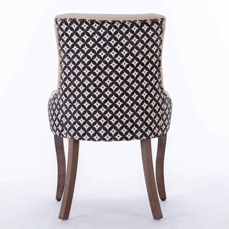Set of 2 Ultra Side Dining Chairs with Wood Legs
