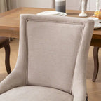 Set of 2 Ultra Side Dining Chairs with Wood Legs