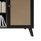 CraftPorch Mid-Century Modern Black SideBoard Cabinet