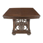 9 PCS Dining Table w Extension Leaf 2x Armchairs and 6x Side Chairs