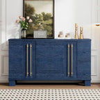 Wood Traditional Style Sideboard with Adjustable Shelves