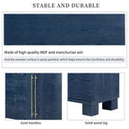 Wood Traditional Style Sideboard with Adjustable Shelves