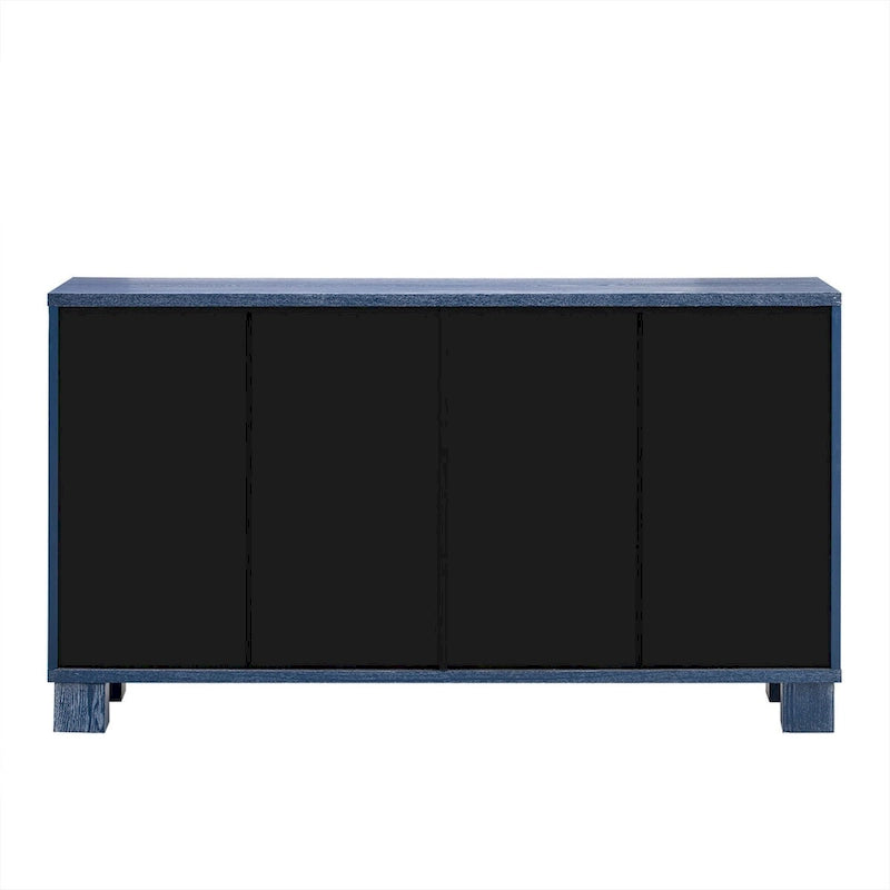 Wood Traditional Style Sideboard with Adjustable Shelves