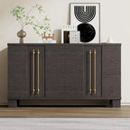 Wood Traditional Style Sideboard with Adjustable Shelves
