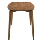 Furniture of America Shaw Mid-century 5-Piece Walnut Wood Counter Height Table Set with 4 Chairs
