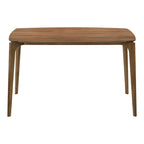 Furniture of America Shaw Mid-century 5-Piece Walnut Wood Counter Height Table Set with 4 Chairs