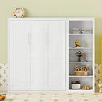 Nestfair Queen Size Murphy Bed Wall Bed with Shelves