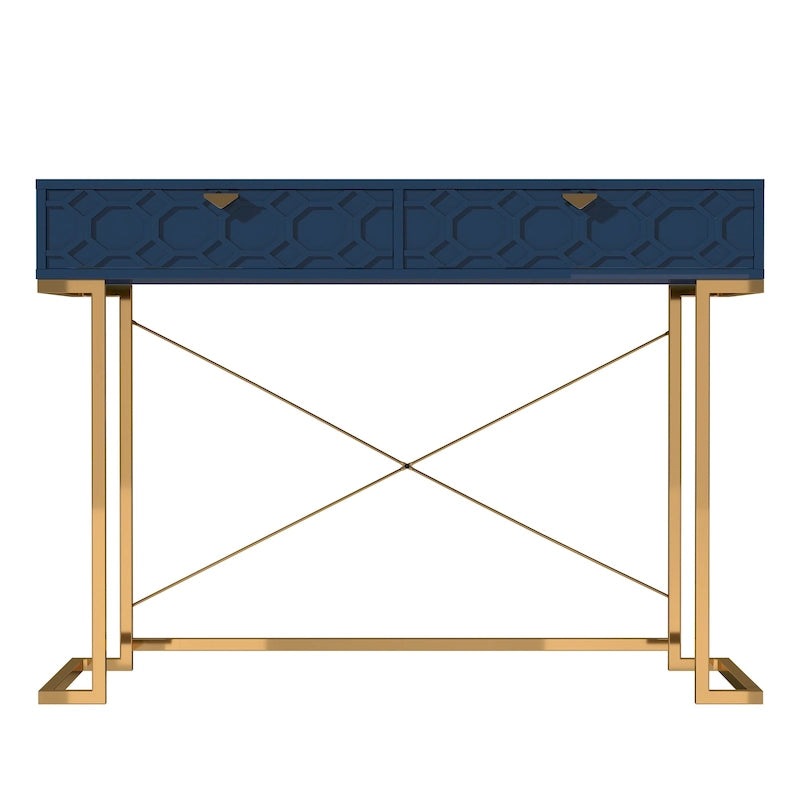 Glossy Storage Home Office Desk with Drawer