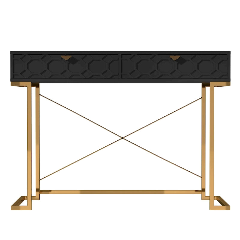 Glossy Storage Home Office Desk with Drawer