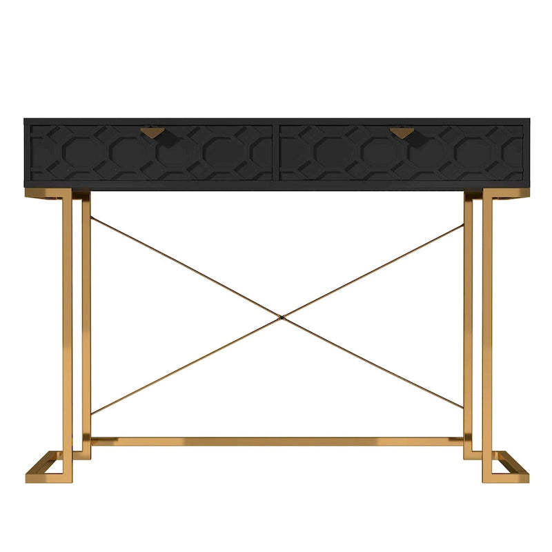 Glossy Storage Home Office Desk with Drawer