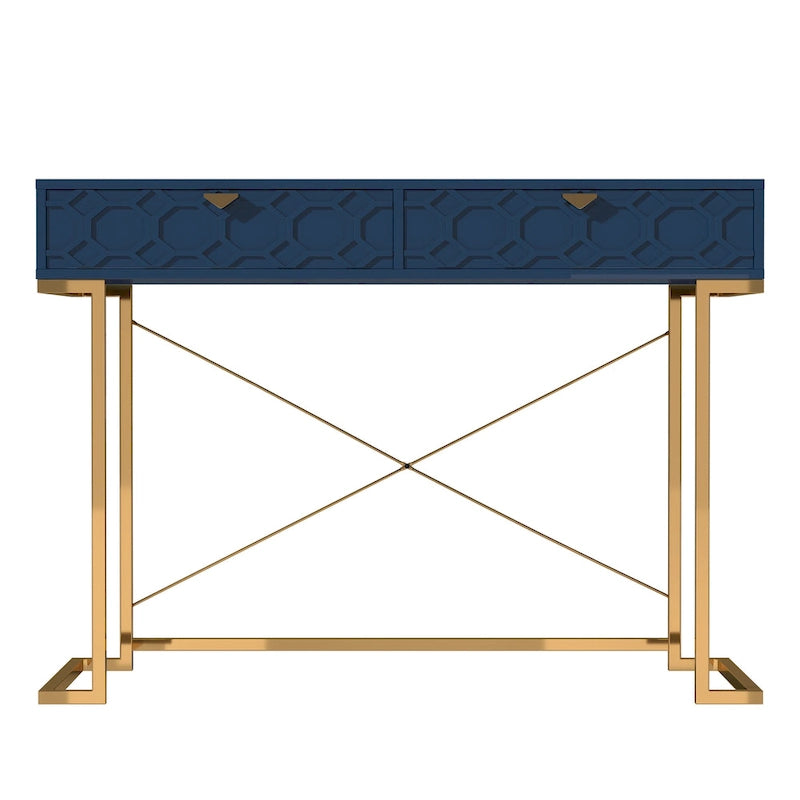 Glossy Storage Home Office Desk with Drawer
