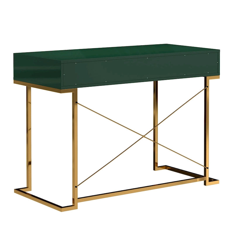 Glossy Storage Home Office Desk with Drawer