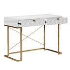 Glossy Storage Home Office Desk with Drawer