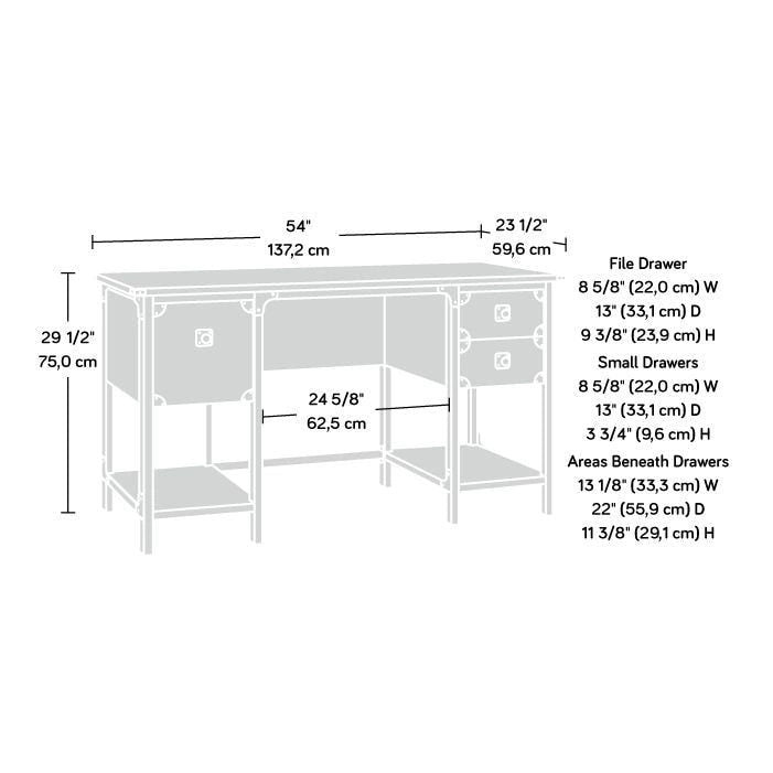 Steel River Double Ped Desk