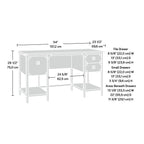 Steel River Double Ped Desk
