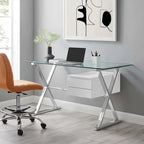 Sector 56 Glass Top Glass Office Desk