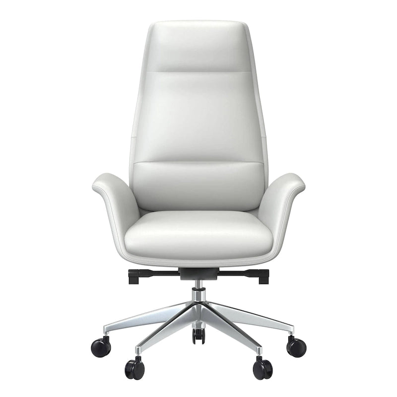 Summit High-Back Leather Office Chair with Swivel and Tilt