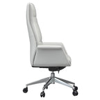 Summit High-Back Leather Office Chair with Swivel and Tilt