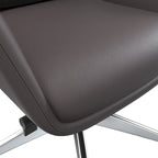 Summit High-Back Leather Office Chair with Swivel and Tilt