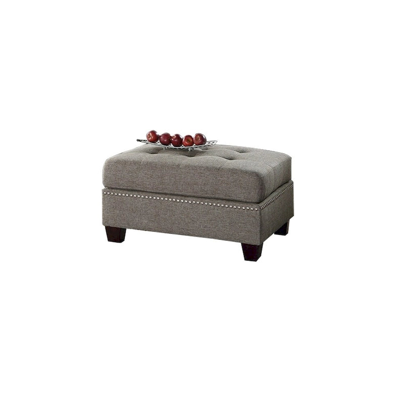 Polyfiber 3 Piece Sectional Set With Plush Cushion In Light Brown