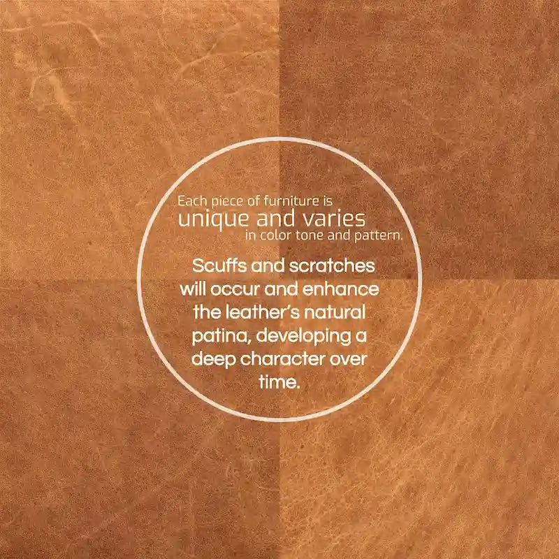Poly & Bark Essex Ottoman - Full Grain Genuine Italian Leather