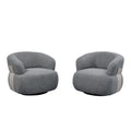 Kieon 33W 360 Swivel Modern Barrel Chair Accent Chair Set of 2