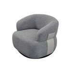 Kieon 33W 360 Swivel Modern Barrel Chair Accent Chair Set of 2