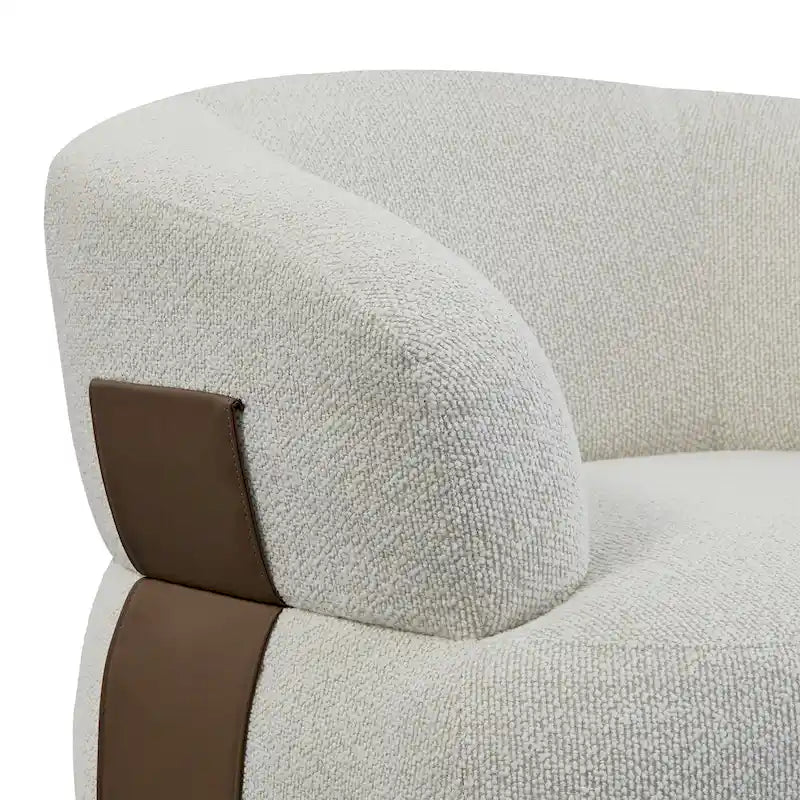 Kieon 33W 360 Swivel Modern Barrel Chair Accent Chair Set of 2