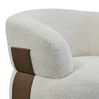 Kieon 33W 360 Swivel Modern Barrel Chair Accent Chair Set of 2