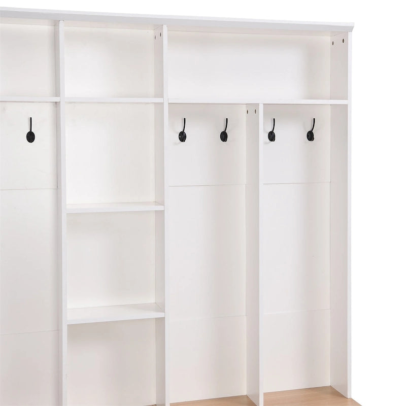 Merax Wide Design Hall Tree with Storage Bench
