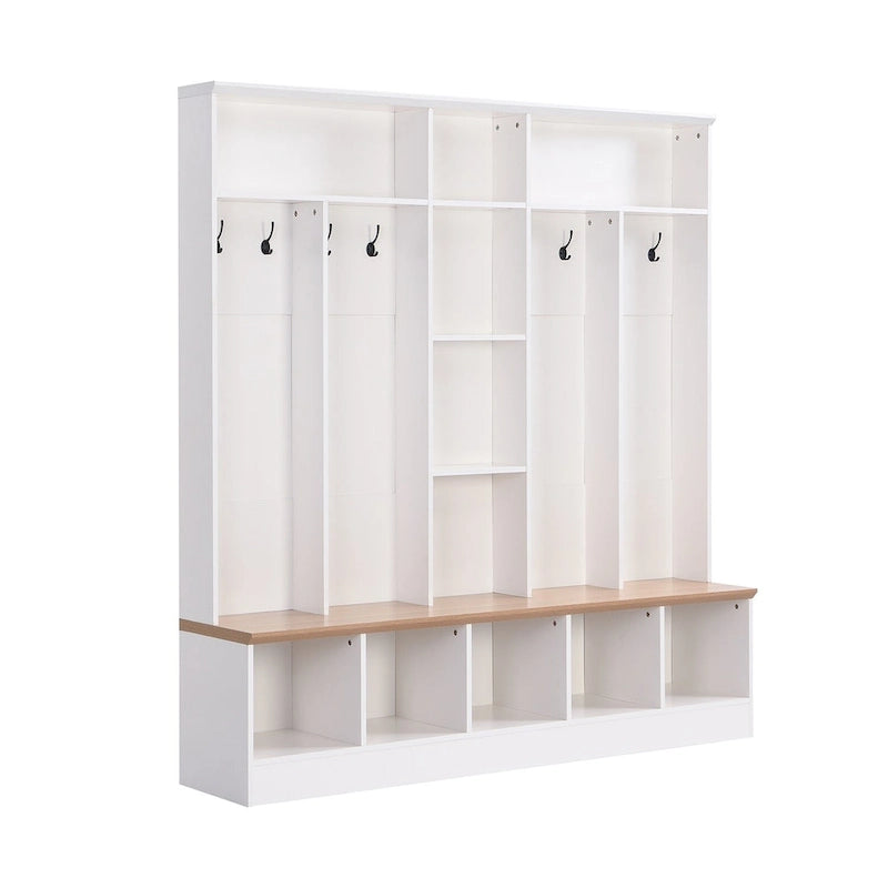 Merax Wide Design Hall Tree with Storage Bench