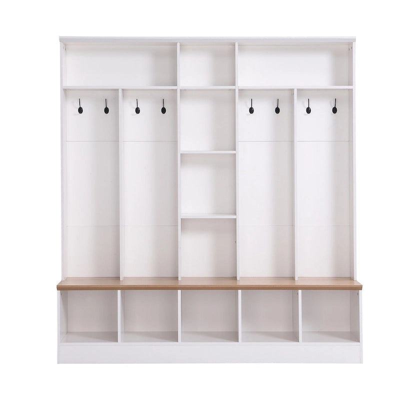 Merax Wide Design Hall Tree with Storage Bench